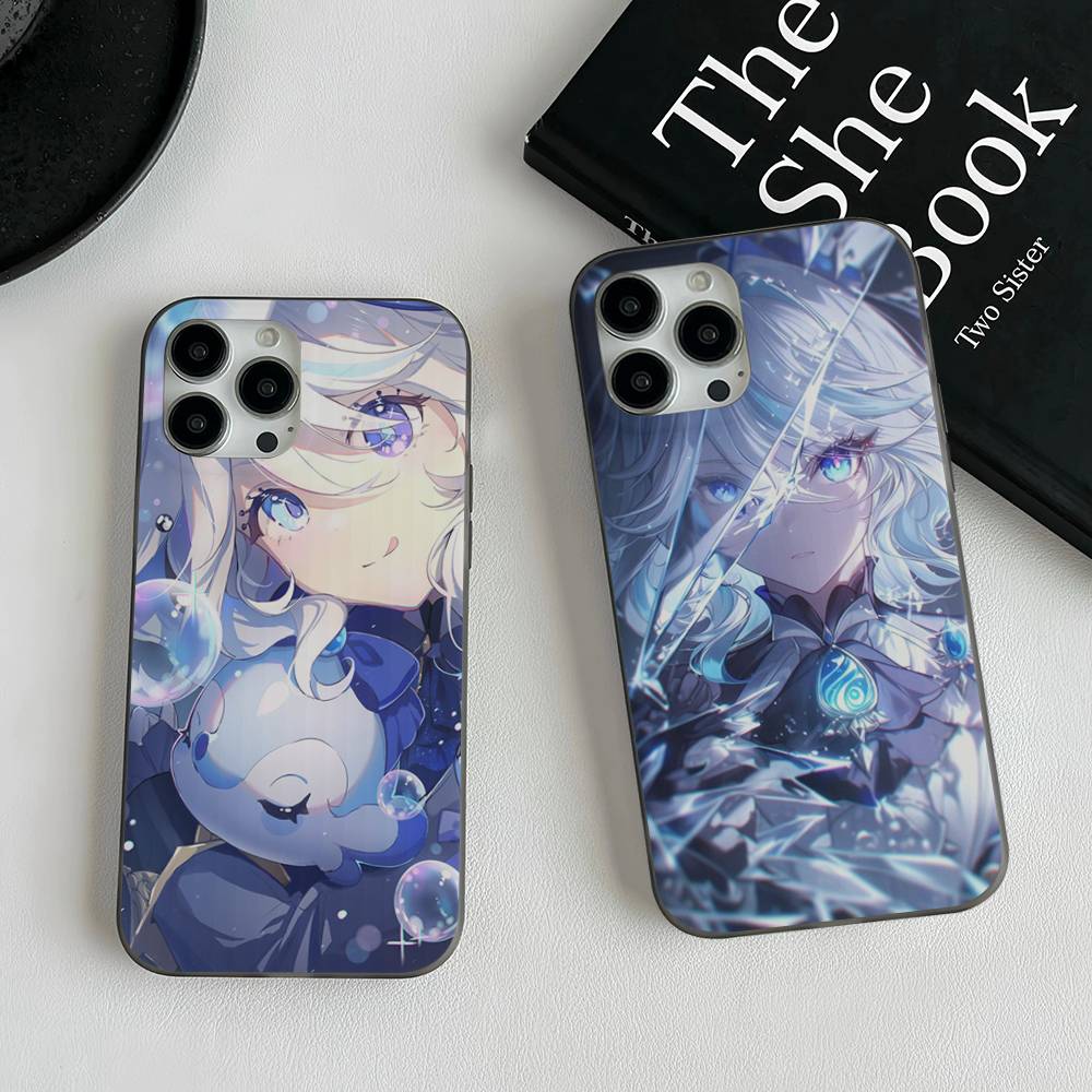 Чехол для телефона Genshin Impact Furina для iPhone 17 16 15 14 Plus 11 12 13 Pro Max Ударопрочная защита Мягкая задняя крышка