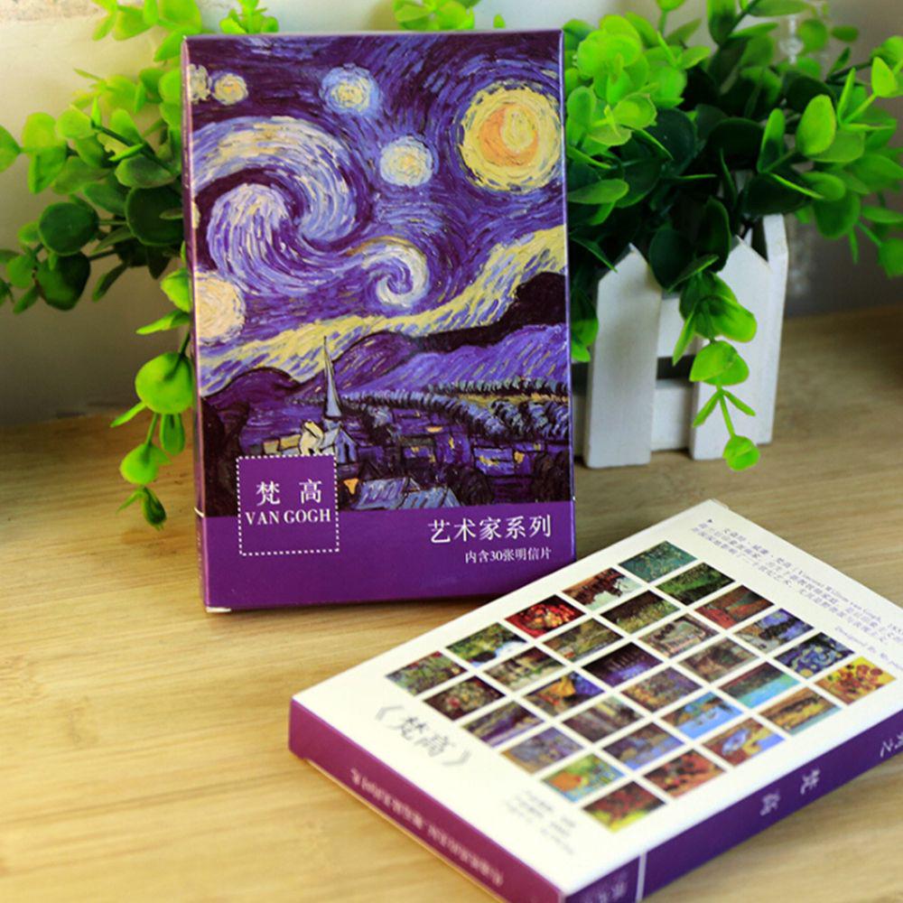 PCs/lot Colourful Gift Office & School Supplies New Postcards Retro Bookmark Van Gogh Oil Painting