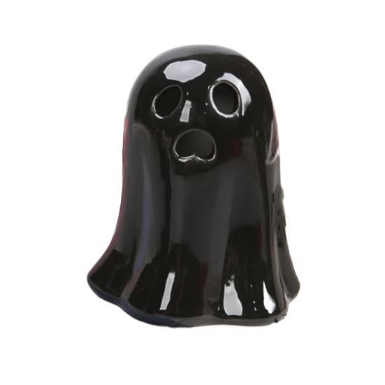 Керамический Призрак Светящийся Декор Маленькая Белая Фигурка Призрака Светодиодный Хэллоуин Призрак Настольное Украшение для Домашнего Декора в Помещении