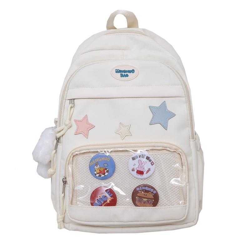 Японская милая прозрачная сумка-боль большая вместимость универсальный студенческий стиль школьный рюкзак для девочки корейский стиль рюкзак для хранения