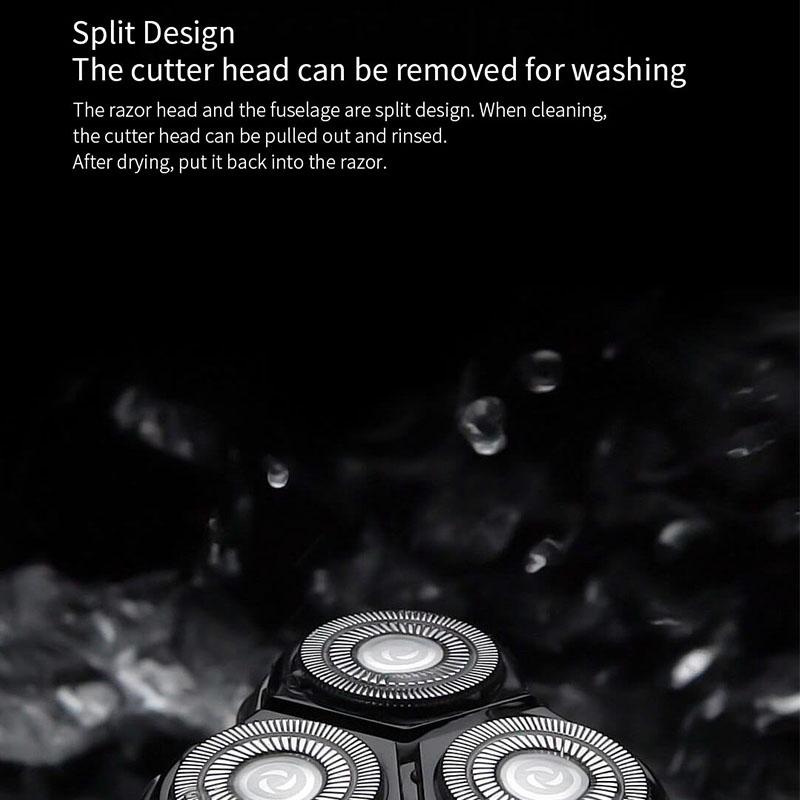 Xiaomi Enchen Black Stone Electric Shaver Smart Control Blocking Protection Razor Black