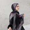 Chiffon Ethnic Style Scarf Long Islamic Turban Soft Headscarf  Female