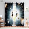 Крутые Вода и Огонь Футбол Горячая Кровь 3D-принтованные Шторы Подходят для Спальни Гостиной Киберспортивные Декоративные Шторы 2 ШТ