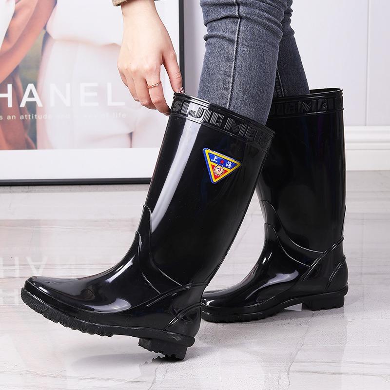 Полусапоги женские демисезонные синие водонепроницаемые женские водные ботинки чистые зеленые резиновые ботинки средства индивидуальной защиты резиновые сапоги для ходьбы по воде