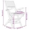 VidaXL Chaises de jardin pliantes 4 pcs 55x61x90 cm bois massif teck 3155061