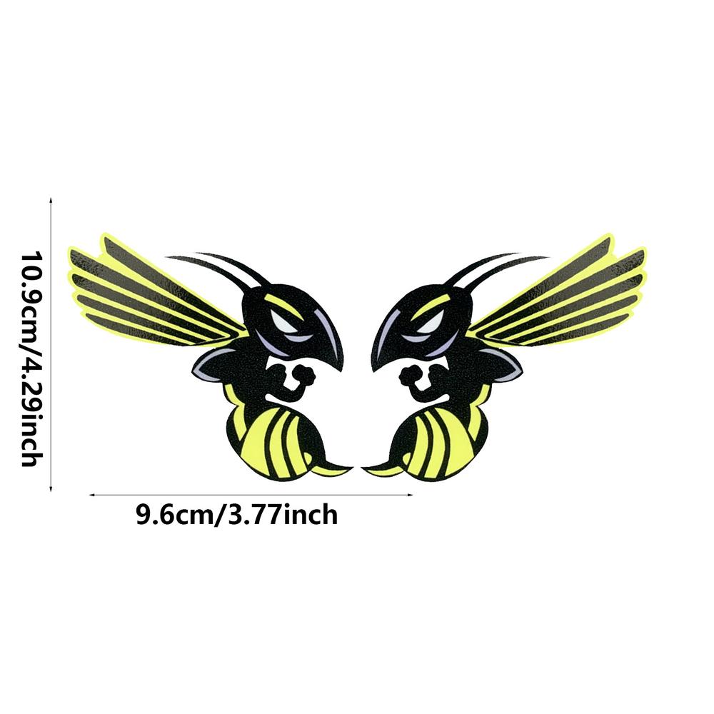 Наклейки пчелы для стекла забавные наклейки с царапинами на авто оса автомобильные аксессуары для бампера автомобильные фары окна холодильник мебель стена