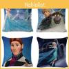 Frozen The Snow Queen Cartoon Cushion Cover Linen Material Cozy Home Spaces