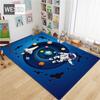 Cartoon Rocket Astronaut 3D Carpet Space Flannel Sponge Floor Mat Teen Room Rug Cute Mat Bedside Carpet