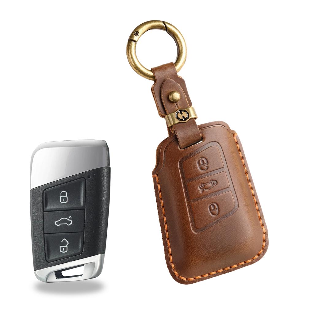 The retro key cover is suitable for Volkswagen's new Suiteng Langyi Exploration Song Yingdu Exploration Yue X car bag leather protective case
