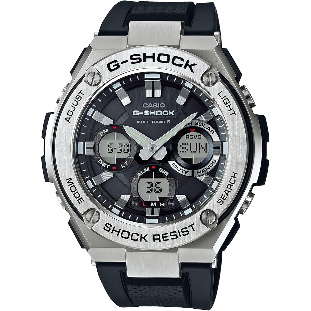 Casio G-Shock G-Steel Solar Radio Watch GST-W110-1AJF Black Color Durable Design