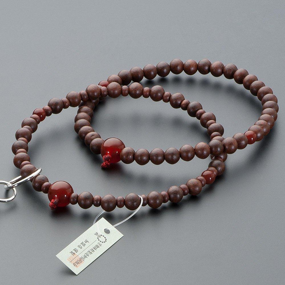 Buddhist altar shop Takita Shoten Четки секты Дзёдо, аутентичные четки, сделанные из розового дерева и агата, Дзёдо, чистый шелк Ханабон, тэнбо, киотская молитва, главные