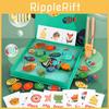 Fishing Wooden Magnetic Puzzle Toys For Childrens Educational Word Matching