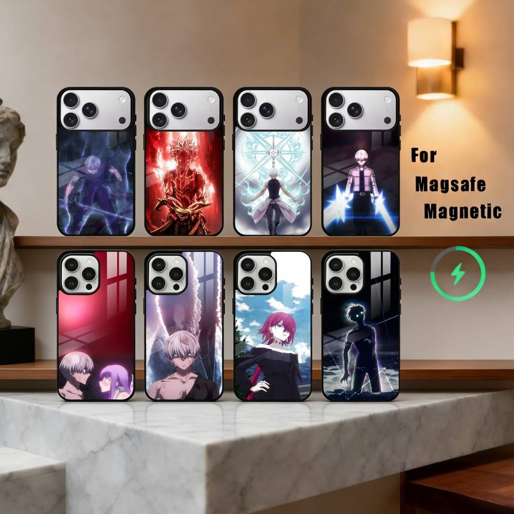 Чехол для телефона Manga R-Ragna C-Crimson-N для iPhone 17,16,15,14,13,12,Plus,Pro,Max с магнитной беспроводной зарядкой Magsafe