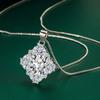 Sace Gems Классический роскошный циркон для женщин кулон ожерелье ювелирные изделия свадебное обещание вечерние подарок