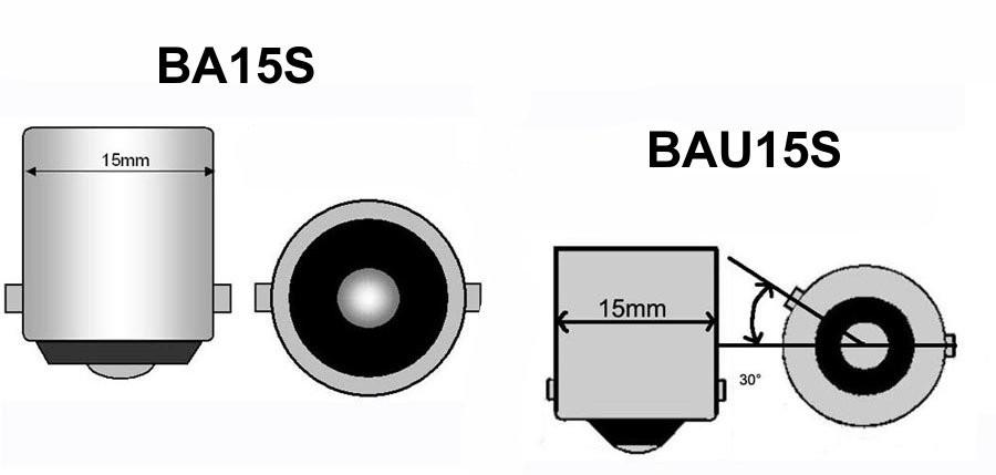 2 szt RY10W LED żarówka BAU15S 12V Canbus biała Off-Road