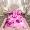Одеяло Homewish Chic Бабочки Мультяшные Бабочки Комплект Постельного Белья розовый Черный Комплект Постельного Белья Для Детей роскошный Декор Спальни