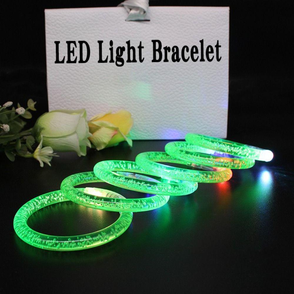 10 шт. светящиеся в темноте светодиодные браслеты долговечные светящиеся неоновые браслеты игрушки светящиеся браслеты для детей