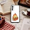 Аниме C-Cute C-Calcifer Чехол для телефона Samsung S 25,24,23,22,30,21,10,9,Ultra,Plus,Lite,FE,4,5 G Мягкий черный чехол