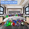 Garten of Banban Cartoon Set Pattern Bedding,Quilt Set Quilt Cover Pillowcase Home Birthday Gift (1*duvet cover+2*pillowcase,without core)ZSJT0917131