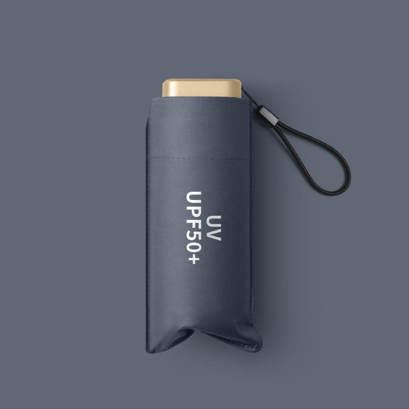 Ultra-Light 14cm Black Coating Sun Umbrella UPF50+ Compact Folding Portable Rainproof Shade for Women Travel Beach Essential