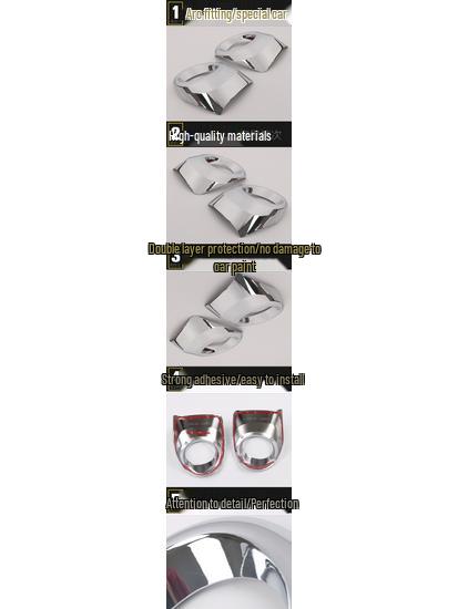 Front Fog Light Cover Frame for 2014 Yaris - Electroplated Decorative Car Accessory