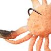 10cm/40g PVC Crab Bait Wear Resistant Anti Corrosion Vivid Fake Bait for Fishing