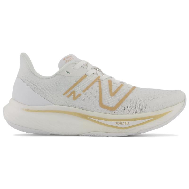 New Balance Женские кроссовки FuelCell Rebel V3 'White Gold Metallic' WFCXMW3