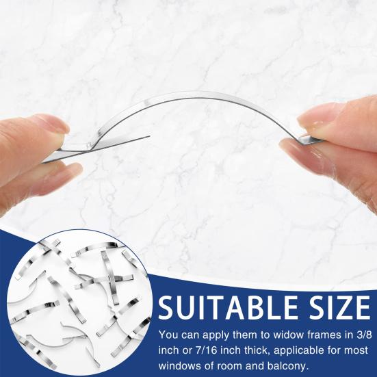 30 шт. оконный пружинный зажим из нержавеющей стали, простой в установке, устойчивый к ржавчине, прочный стабилизатор экрана, товары для дома