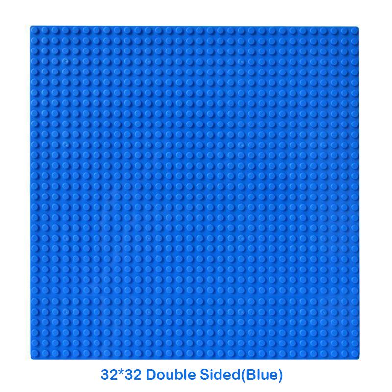 32x32 Dots Double Sided Baseplate for Building Brick 16x16 City Classic Block Plates DIY Plastic Small Block Assembly Part Toy