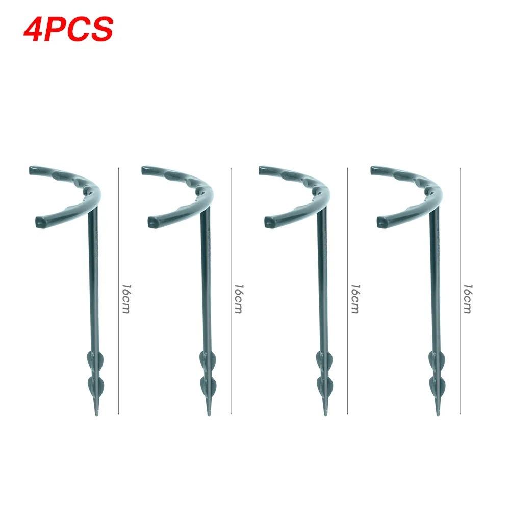 2/4 шт. пластиковая опора для растений, каркас для теплицы, полукруглый фиксированный стержень, комнатный цветок, растение, лоза, кронштейн для лазания