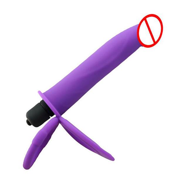 Вибратор с двойным проникновением, секс-игрушки, пенис, страпон, фаллоимитатор, вибратор для мужчин, секс-игрушки для взрослых для начинающих