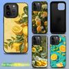 Фруктовый Лимон Арт Чехол для Телефона Для iPhone 17,16,15,14,13,12,11,Pro,Max,Plus,Mini,SE4,E Магнитный Для Magsafe Беспроводной