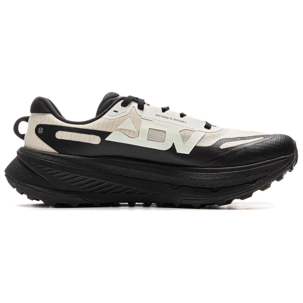 Li Ning De Lu Textile, TPU Низкие кроссовки для трейлраннинга Мужские Белый Черный ARNV009-15