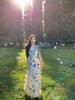 Women's Floral Sleeveless Long Dress, Japanese Summer 2026 Style