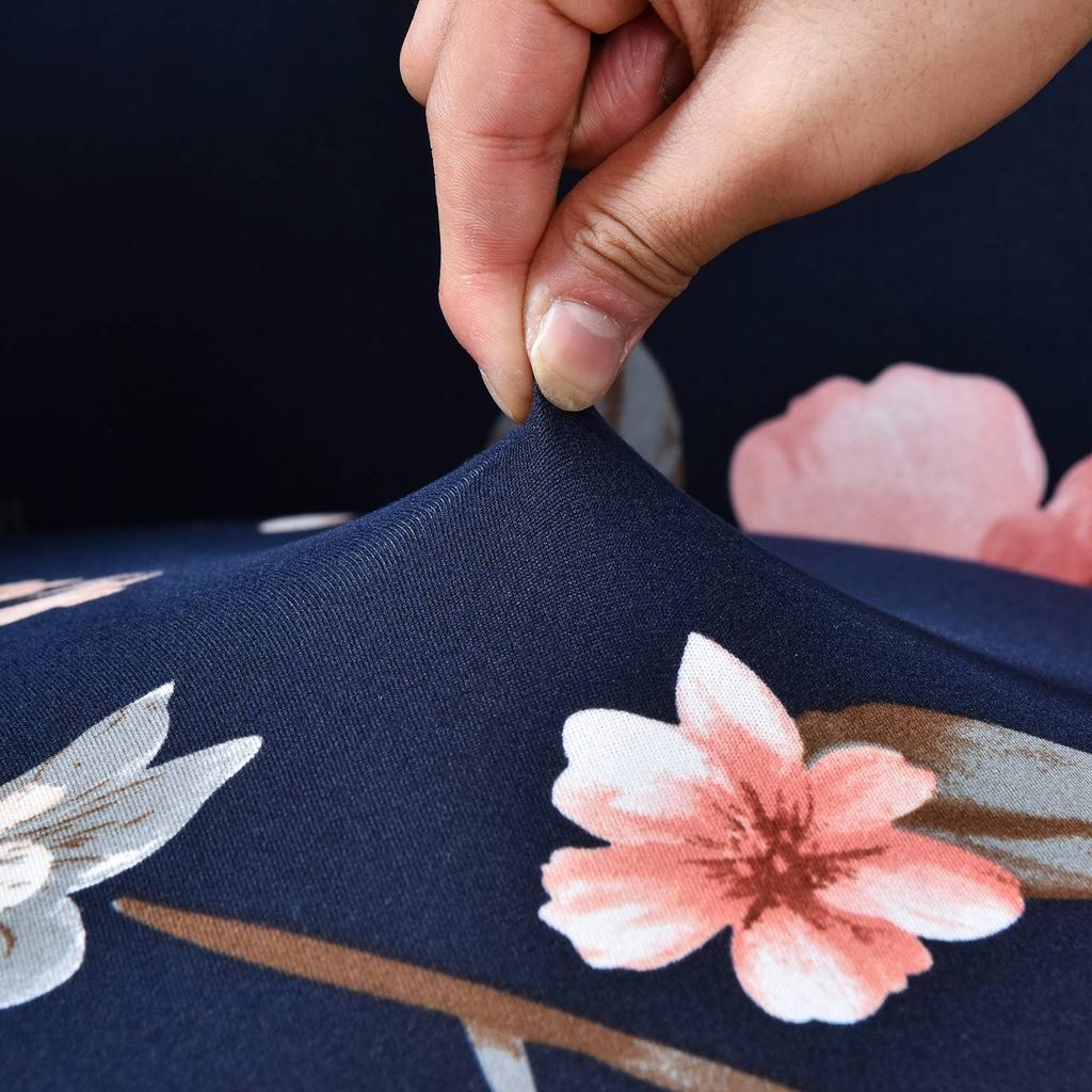 Floral Printing Club Armchair Covers Chair Slipcover Stretch Tub Chair Cover Sofa Cover Spandex Couch Covers for Bar Counter