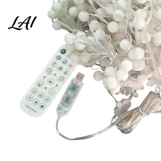 Addressable RGB String Lights Smart Curtain Light APP Control Christmas Light with DIY Animated Display And Music Sync Dynamic Party Decorations 400