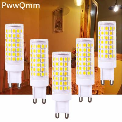 PwwQmm Светодиодная лампа G9 "кукуруза" AC220V 7W 5W 3W Керамическая светодиодная лампа SMD2835 Теплый/Холодный белый Точечный светильник замена Галогенной лампы