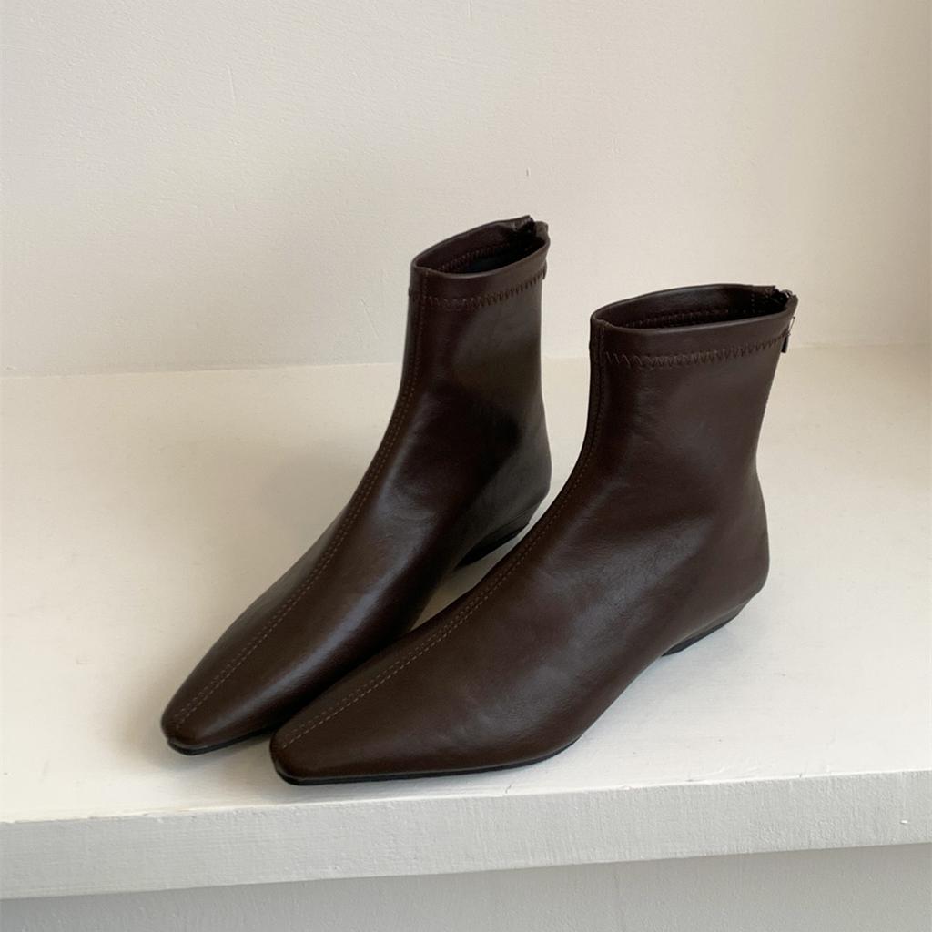 Fashion Bailamos 2025 Winter Brand Women Ankle Boots Fashion Round Toe Ladies Elegant Short Boots Thin Low Heel Dress Pumps