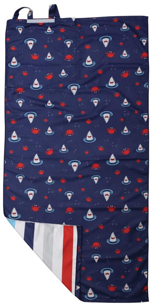 Reversible Backpack 3 Ways To Use Mat Going Out Boys Girls Gift Japanese Navy 33cm X 38cm When 71cm X 145cm When Unfolded [Flapjack Kids] 3-way