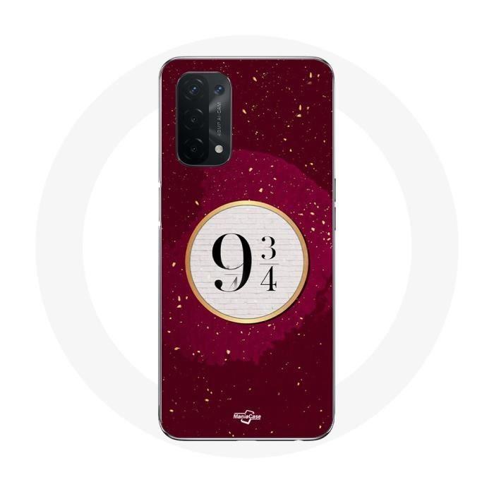 Coque pour Oppo A54 5G - Harry Potter - voie 9 3 4 - Souple - Rouge - Protection
