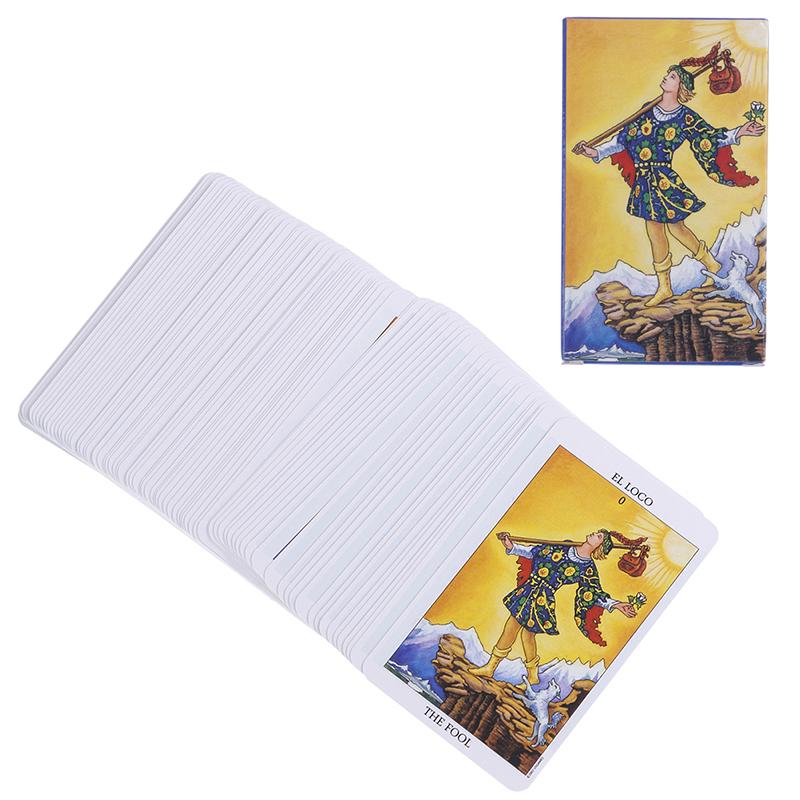 78 карт Rider Waite, оригинальная колода карт Таро, стандартный размер, инструкции