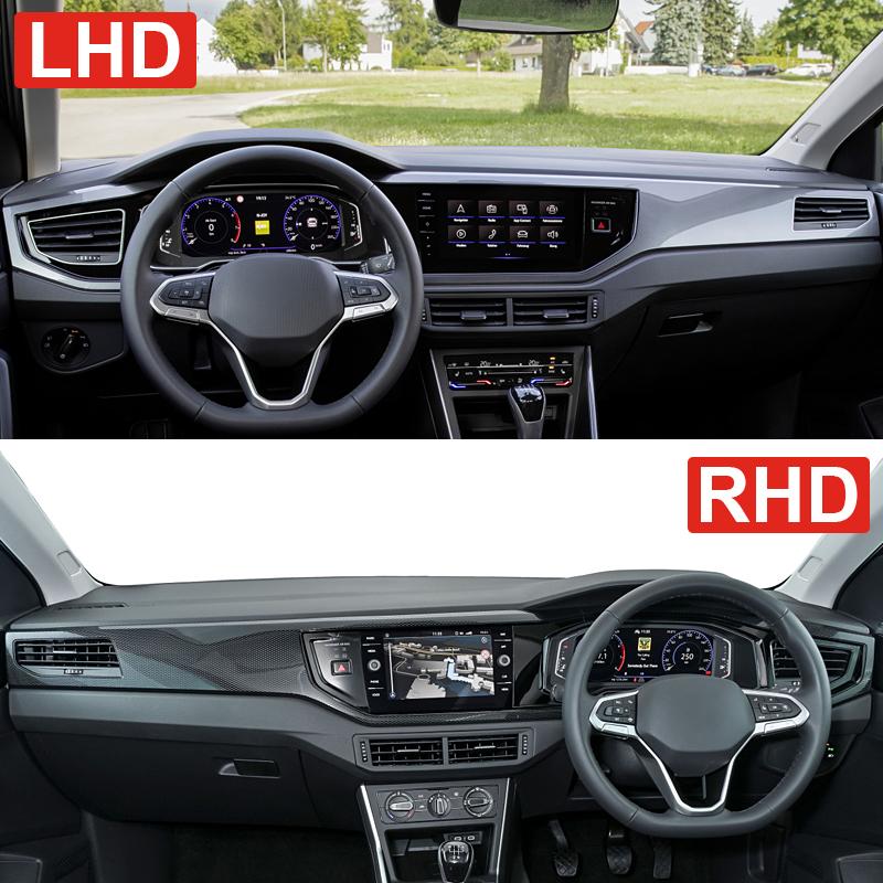 Для Volkswagen VW Polo AW1 BZ1 2017 2018 2019 2020 2021 2022 2023 чехол на приборную панель автомобиля избегайте света анти-УФ ковер нескользящий коврик