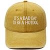 IT'S A BAD DAY embroidered retro baseball cap fun personality men's and women's casual sunshade dad hat