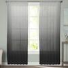 Gray Black Gradient Tulle Curtains Living Room Kitchen Chiffon Bedroom Balcony Sheer Fashion Home Decor