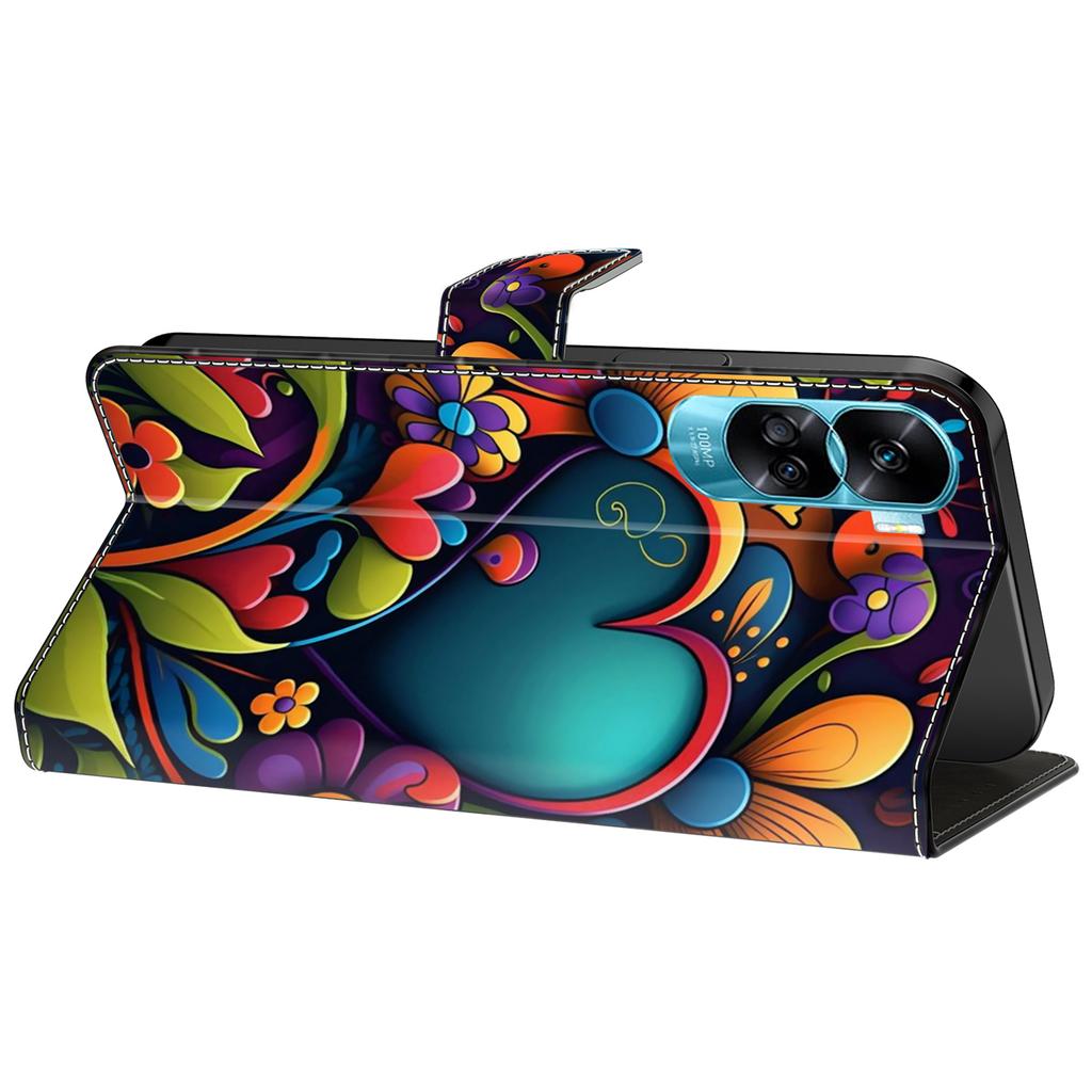 Для Honor 90 Lite 5G/X50i 5G Чехлы Магнитный чехол для телефона Печать с рисунком Кошелек Защита от царапин Чехол для телефона