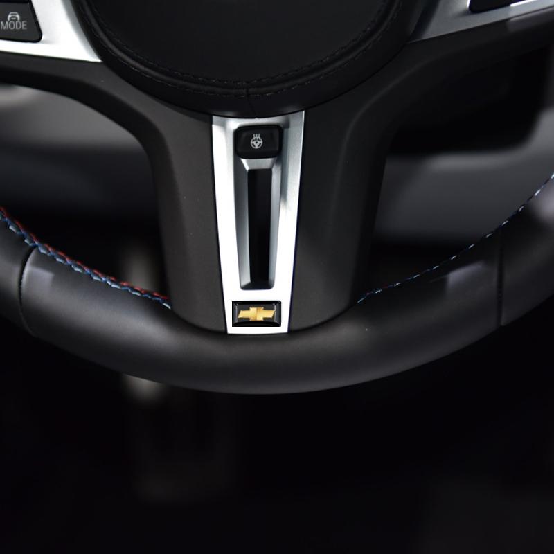 2/5/10 шт. Наклейки с 3D эмблемой логотипа автомобиля на руль из углеродного волокна для Chevrolet Cruze Equinox Captiva Trax Malibu Tahoe Impala Sonic