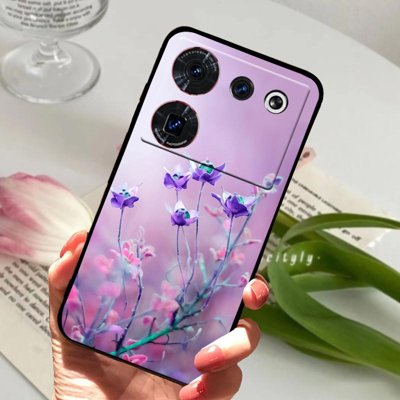 Чехол для ZTE nubia Z50 Ultra, чехол, мягкая печать, силикон, ТПУ, черный бампер, крышка для задней панели телефона ZTE nubia Z60 Ultra, Coque z50Ultra