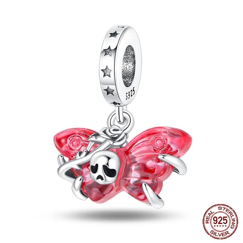 Copper Fashion Halloween Series Luminous Pumpkin Demon Skull Charms Beads Fit Original Bracelet Diy Jewelry