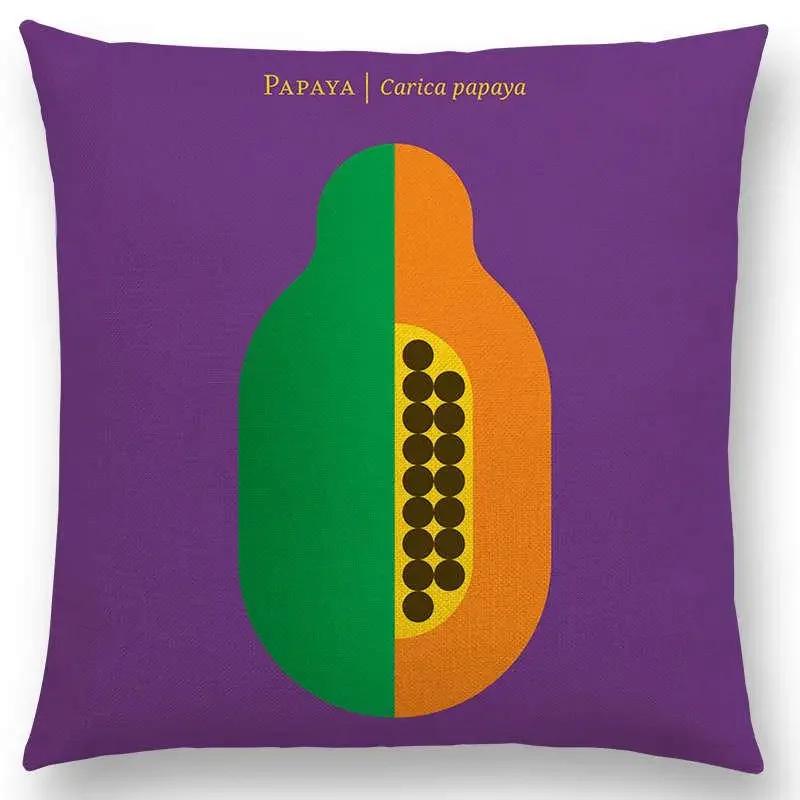 Прекрасные фрукты овощи наволочка лимон ананас авокадо ежевика лук свекла огурец наволочка на диванную подушку