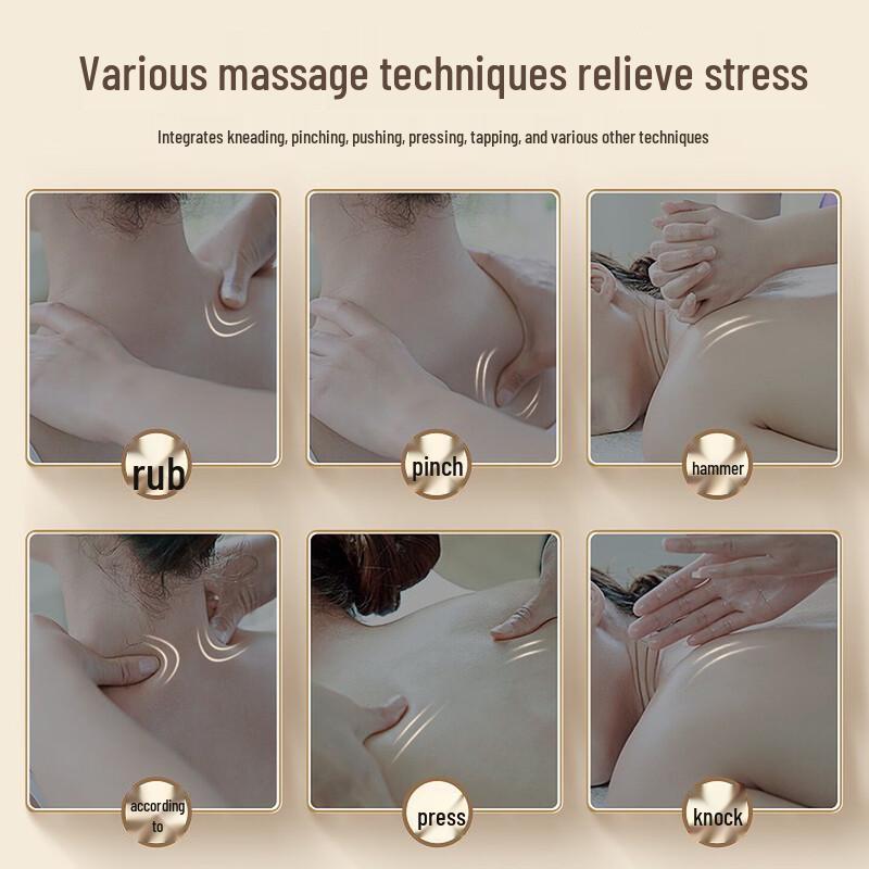 AUX Neck and Body Heating Massage Pillow CN plug (adapter included)